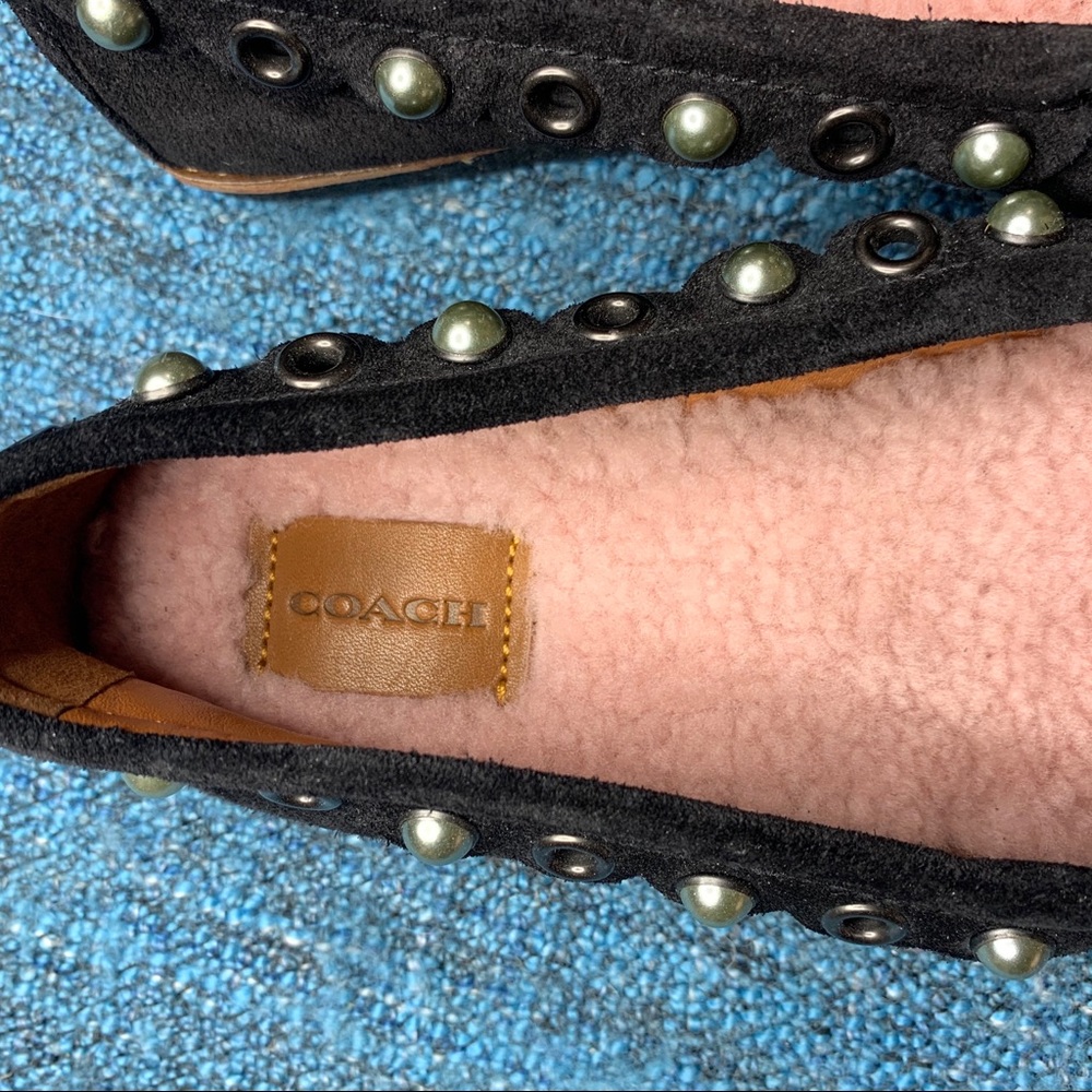 NWOT Coach Roccasin Slip On Sherpa Lined Moccasins - Picture 4 of 10